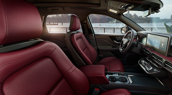 The available Perfect Position front seats in the 2024 Lincoln Corsair® SUV are shown. | Ted Russell Lincoln in Knoxville TN