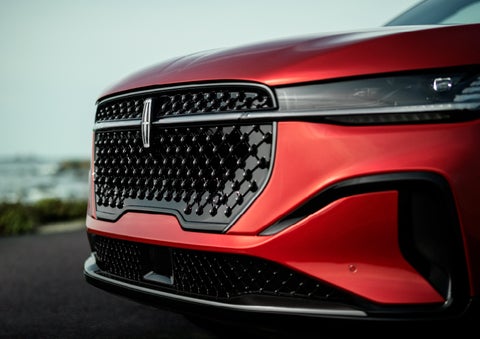 The sleek grille of a 2024 Lincoln Nautilus® SUV with the available Jet Appearance Package makes a bold statement. | Ted Russell Lincoln in Knoxville TN